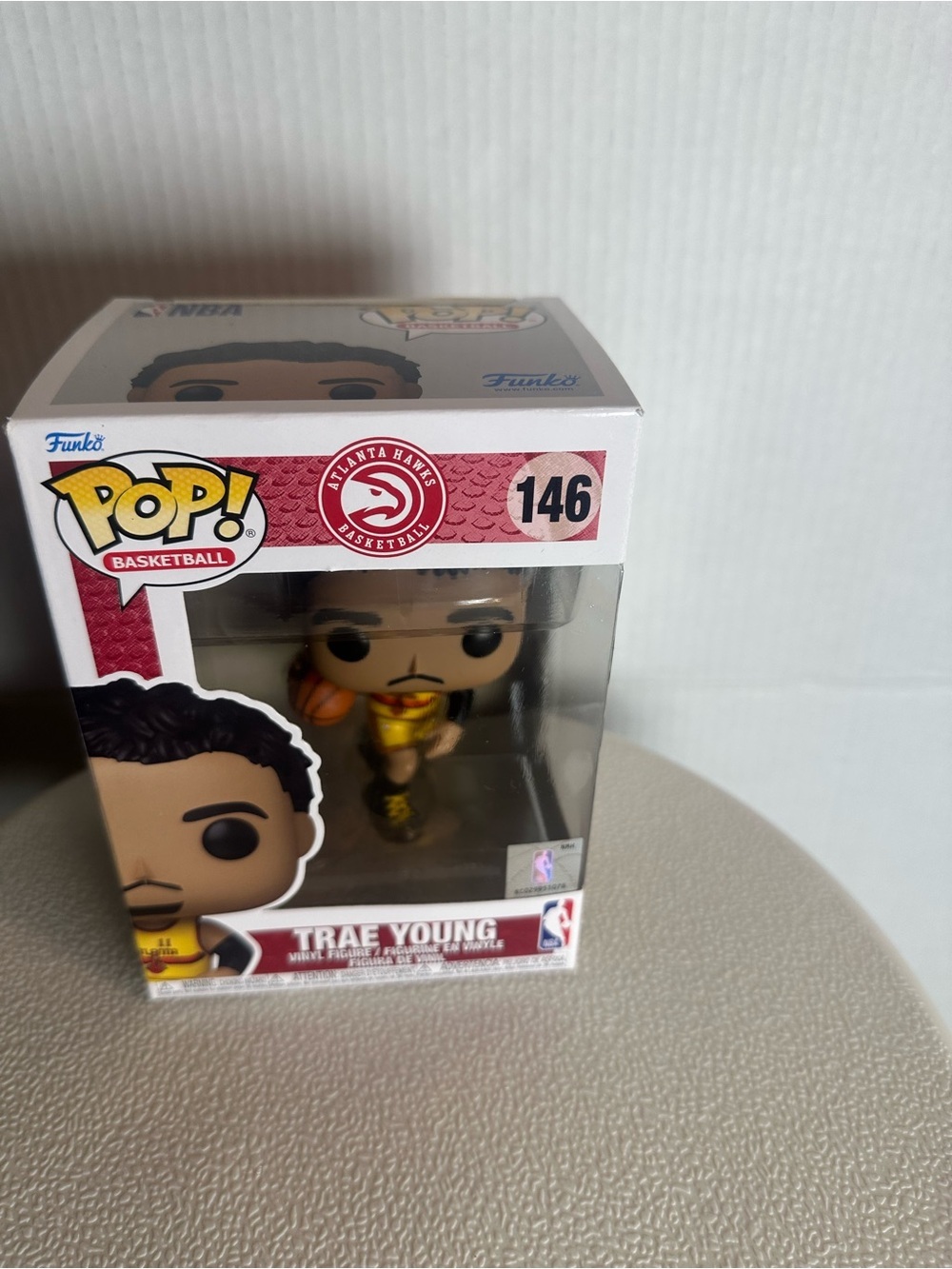 Funko POP! Trae Young in Yellow and Red Atlanta Hawks Jersey
